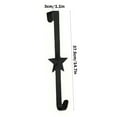 thumbnail image 4 of Tyidzon Wreath Hangers for Front Door, Wreath Door Hanger, Over the Door Single Hook, Christmas Wreaths Decorations Hook 15 Inch Black, 4 of 7