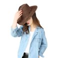 thumbnail image 4 of SAYOO Sombrero de vaquero de estilo occidental para mujeres y hombres SAYOO moda, 4 of 7