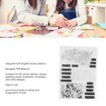 thumbnail image 3 of Patrones de palabras en inglés ANGGREK transparentes 2 piezas para manualidades, 3 of 8