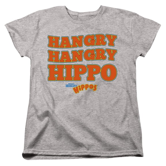 Hungry Hungry Hippos Hangry S/S Women's T-Shirt Athletic Heather