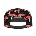 thumbnail image 4 of Haiem Forest Mushrooms Classic Snapback Cap Flat Bill Hat Baseball Cap Adjustable Size Cotton Dad Hat, 4 of 9