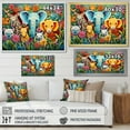 thumbnail image 4 of Designart "Moonlit Serenity in Child's Nursery III" People Framed Wall Art - Traditional Colorful Animal Nursery Bedroom Framed Canvas Wall Art, 4 of 6