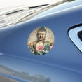 thumbnail image 5 of Buddha Pink Lotus Flowers Serenity Automotive Car Window Locker Circle Bumper Sticker, 5 of 7
