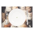 thumbnail image 2 of Many Cats 12×18 inch Placemats Heat Resistant Washable Foldable Rectangular Placemats Set Decoration Indoor Outdoor for Kitchen Dining Table 4PCs, 2 of 8