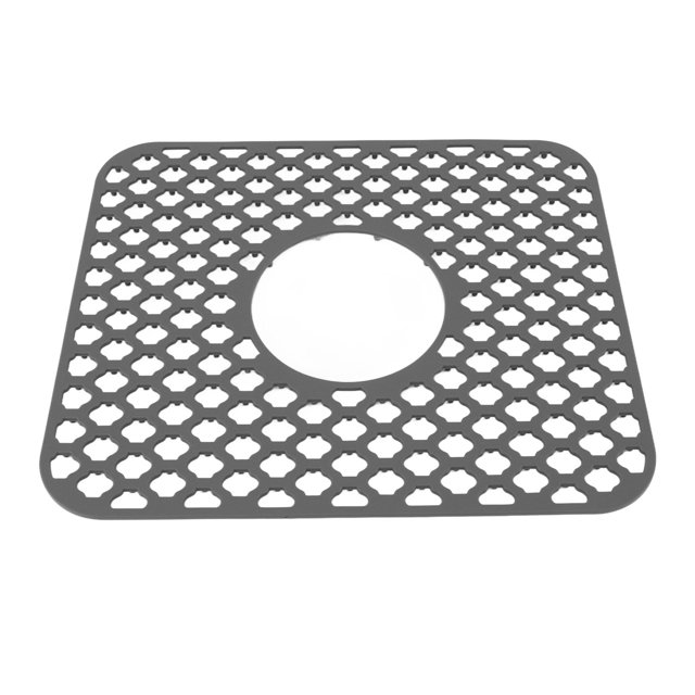 Kitchen Sink Protector,Non Slip Silicone Pad for Bottom of Center Drain Sink Hot Pot Pan Dishes Bowl Heat Resistant Mat Scratch Resistant Sink Grid Grate Accessories