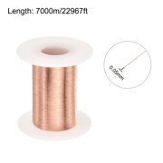 Uxcell 0.05mm Magnet Wire 22967ft Enameled Copper Wire Magnet Winding Wire Coil 100g 155C