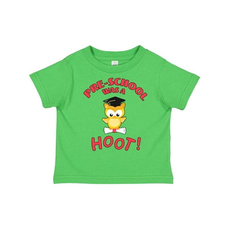 

Inktastic Pre-School Was a Hoot! Cute Graduation Owl Gift Toddler Boy or Toddler Girl T-Shirt