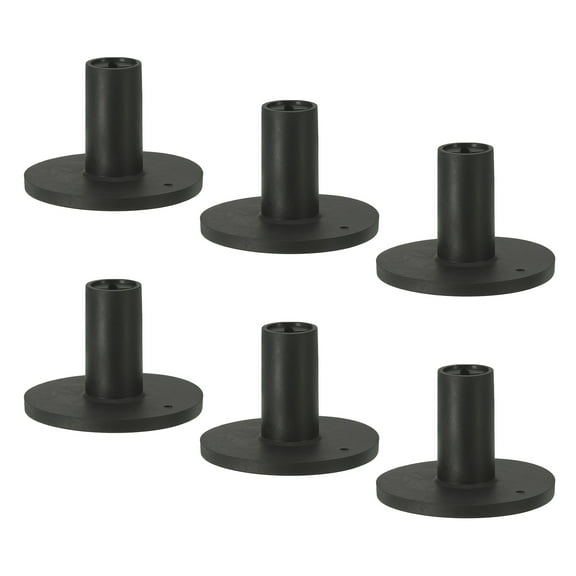 Uxcell 1.5 Inch Rubber Golf Tee, 6 Pack Tall Training Driving Range Tee Stable Ball Holder, Black
