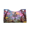thumbnail image 4 of Lsque Sky Sunflower Skull Printed Long Tissue Box Cover Holder, Facial Paper Organizer Dispenser,Triangle with Bottom Belt, PVC Leather Decorative Organizer, 4 of 9