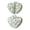 Light Green Heart, variant on 2 Pack Heart-Shaped Pot Holders for Kitchen - 5.9*7.8in Heat Resistant Oven Pot Holders with Retro Floral Pattern, Hanging Potholders for Kitchens, Kitchen Mitts for Oven & Oven Mitt