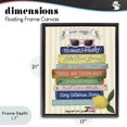 thumbnail image 4 of Stupell Industries Coastal Buon Viaggio Travel Books Black Floating Frame Canvas Art, 17 x 21, by Giao Williams, 4 of 8
