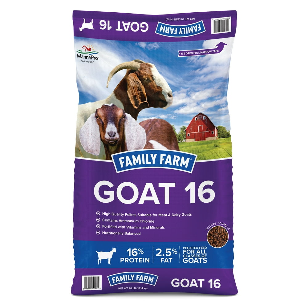 Family Farm Goat 16 Pelleted Feed for All Classes of Goats 40 lb