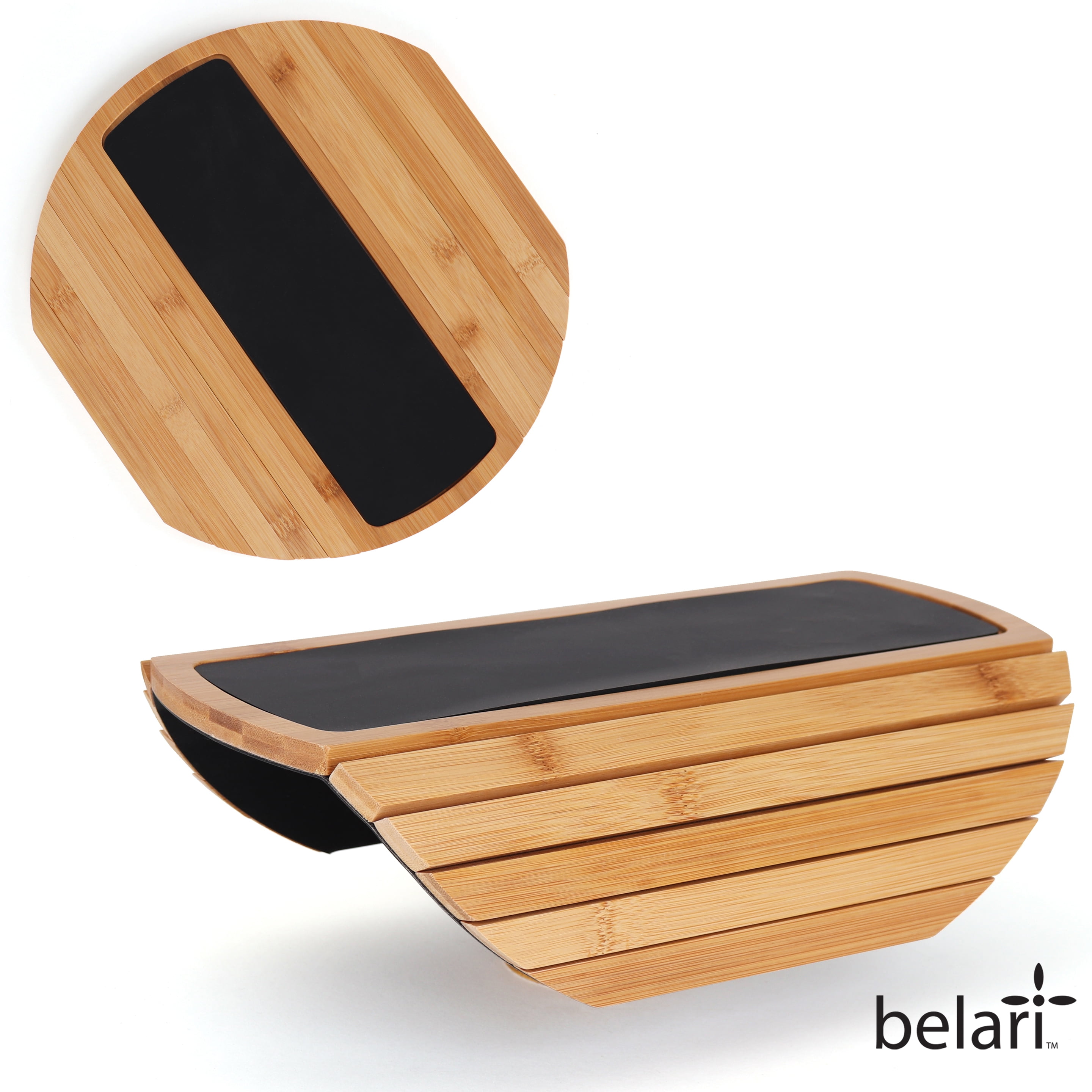 Belari Bamboo Sofa Arm Table Couch Arm Table Couch Cup Holder Side