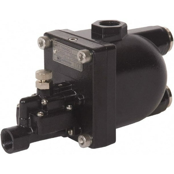 PROSOURCE 1/2" Inlet, Zero Air Loss Condensate Drain Valve 3/8" NPT