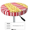 thumbnail image 4 of Balery Popcorn Round Bar Stool Seat Covers Velvet Fabric Adjustable Protects from Scratches and Stains for 14-17 Inch Chair- 14 inch, 4 of 7