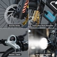 thumbnail image 5 of 5TH WHEEL LB16 750W Electric Bike for Adults, 20" × 4 Fat Tire E Mountain Bikes, 48V 14.5Ah Removable Battery, Front Suspension, 7-Speed UL2849, 5 of 11