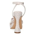 thumbnail image 2 of MADDEN GIRL Womens Pink Padded Embellished 1" Platform Adjustable Ankle Strap Zanee Square Toe Flare Buckle Heeled Sandal 6 M, 2 of 3
