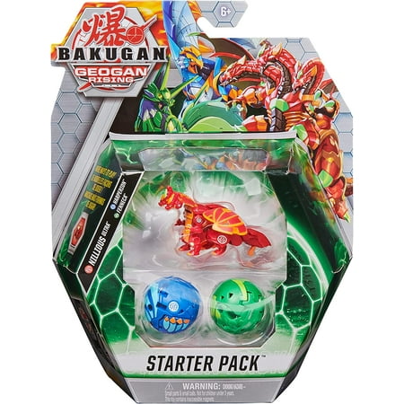 UPC: 0778988396926 | Bakugan Starter Pack 3-Pack Nillious Ultra Geogan Rising Collectible Action Figures