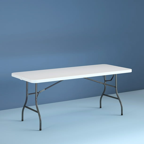 Cosco 8 Foot Centerfold Folding Table, What Are The Dimensions Of An 8 Foot Banquet Table