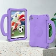 thumbnail image 6 of SaniMore for iPad Mini12345 7.9-inch and Mini 1/2/3/4/5th Gen 2012/2013/2014/2015/2019 Case, Shockproof Full-Body Handle Stand Tablet Protective Kids-friendly Lightweight Cover, Purple, 6 of 6