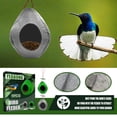 thumbnail image 3 of Bird Feeder Fly Through Bird Feeders for Outside Hanging - Rounded Roof Design Decorative Attract More Wild Birds for Garden, Yard, Backyard, Deck and Porch Decor, 7.3-Inch, 3 of 8