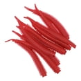 thumbnail image 1 of Mosiee Appâts de Pêche en Plastique Souple Premium Lot de 10 Leurres Réalistes en Forme de Ver à Soie 8Cm Accessoires de Pêche Infusés de Crevettes Rouges, 1 of 9