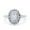 Silver, variant on Art Deco Solitaire Accent Oval Wedding Engagement Ring CZ  925 Sterling Silver