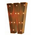thumbnail image 1 of Rustic Vintage 11" Decorative LED Light Glow Letters - Letter W, 1 of 2