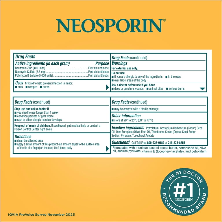 Neosporin Original Antibiotic Ointment, Triple Action photo 8