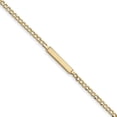 thumbnail image 1 of 14k Yellow Gold Cuban Link Name Bar Identification Id Bracelet, 1 of 7