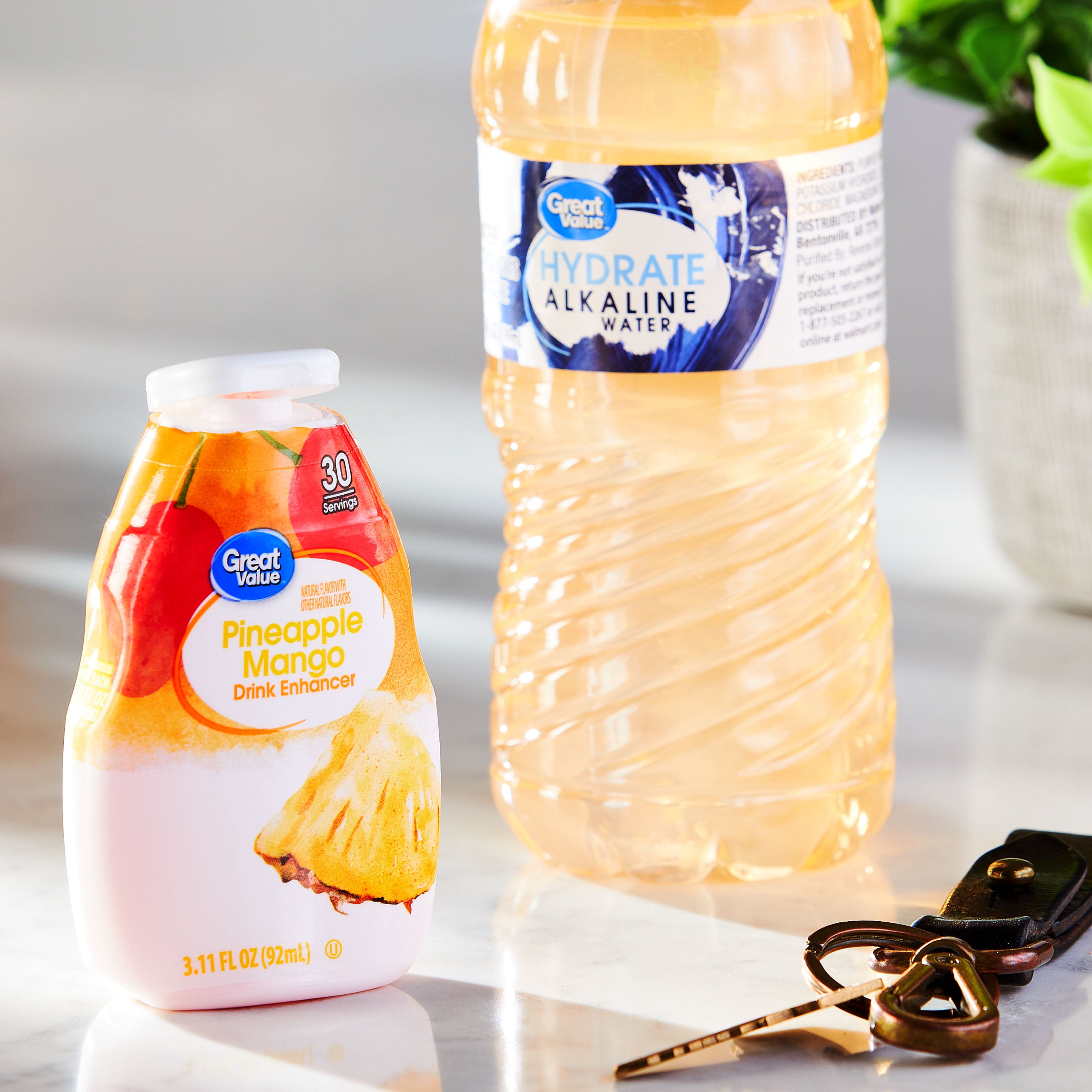 Great Value Tropical Pineapple Mango Drink Enhancer, 3.11 fl oz Bottle