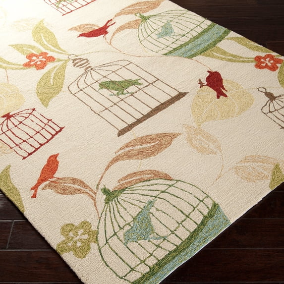 Surya Rain RAI-1127 Brown, Multi 2' x 3' Rug