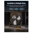 thumbnail image 7 of 20 Inch 3-Speed High Velocity Heavy Duty Metal Industrial Floor Fans , Black, 20", 7 of 7