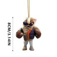 thumbnail image 3 of Dsscvnef Rugby Player Keychain Sports Souvenir 2D Acrylic Statue Wrist Style Collectible Fan Unique Design, 3 of 6
