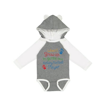 

Inktastic Fantasy Football Player Future Gift Baby Boy or Baby Girl Long Sleeve Bodysuit