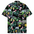 thumbnail image 4 of LIIPEE Summer Fashion Graphic Shirt For Men Short Sleeve Turn Down Collar Button Up Shirts Male Comfortable Breathable Beach Tops,XXXL, 4 of 5