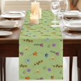 thumbnail image 3 of Table Runners 36 Inches Long Dress Scarves, Spring Flowers Farmhouse Kitchen/Dining Table Runner, Short Coffee Tablerunners, Pink Yellow Wildflowers Country Plants Green 13x36 Inch, 3 of 9