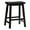Antique Black, variant on Bowery Hill 24" Transitional Wood Backless Saddle Seat Counter Stool in White