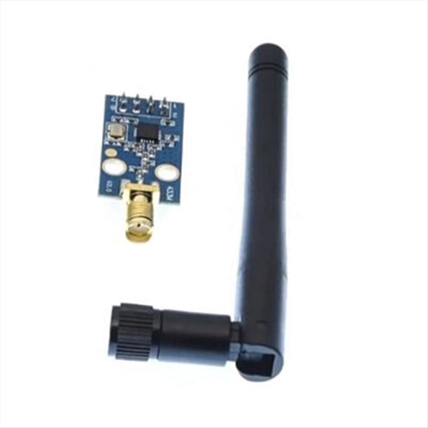 Módulo Transceptor Inalámbrico CC1101 con Antena SMA para Mejorar la Señal de 433 MHz.
