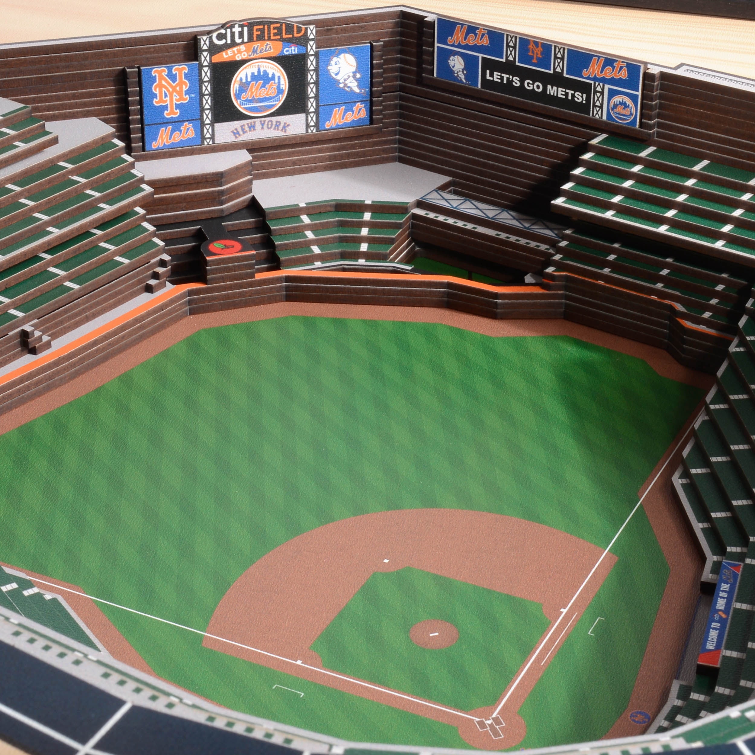YouTheFan MLB New York Mets 25-layer Stadiumview Wall Art