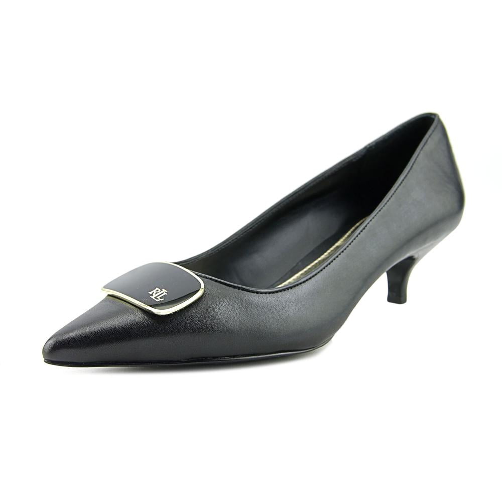 LAUREN by Ralph Lauren Womens Abina Leather Pointed Toe Classic Pumps ...
