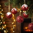 thumbnail image 5 of 12 Pcs Christmas Ball Ornaments Sequin Christmas Tree Decorations Hanging SnowBall for Xmas Tree Decor, 5 of 5