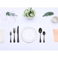 thumbnail image 4 of Unique Bargains 30 Pieces Modern Stainless Steel Silverware Set for 6 Black, 4 of 6