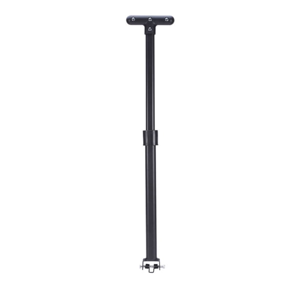 harayaa 2 Pack Camping Wagon Pull Handle Black Foldable Metal Replacement with Hardware for Outdoor Utility Cart Beach Gear Hauling
