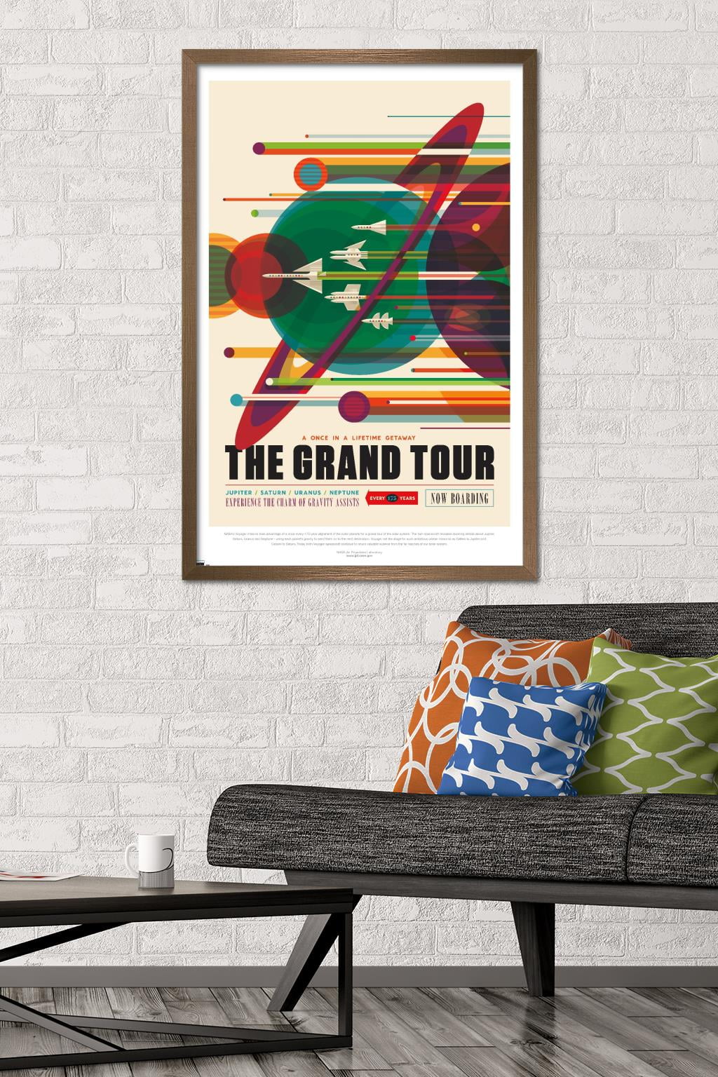 NASA - The Grand Tour Wall Poster, 22.375" x 34" Framed