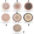 thumbnail image 2 of Round Jute Woven Placemat, Farmhouse Non-Slip Table Mats with Tassel for Kitchen Dining Table Decor Photo Props, 15 Inch(7 pcs ), 2 of 5