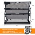 G·PEH 4Tier File Holder Wall File Organizer, File