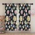 thumbnail image 5 of Blackout Kids Curtains,Pioneer Flower Floral Print Pattern Childrens Insulated Curtains Set Of 2,Bedroom Essentials,Toddler Room Decor 52"x63", 5 of 5