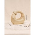 thumbnail image 5 of REMANLAND Women's Satin Evening Handbag, Gold, 5 of 7