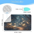 thumbnail image 2 of Ironing Mat Portable Ironing Blanket for Table Top Travel Ironing Pad for Washer Dryer 27.6" x 47.2" Fantasy Forest at Night, 2 of 6
